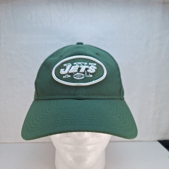 New York Jets Football New Era 9TWENTY Green Adjustable Hat Cap NFL - Picture 1 of 8